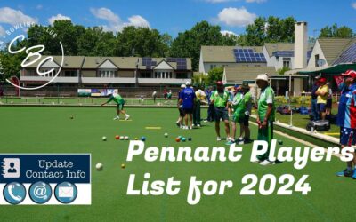 Club Pennants 2024 & Update your Details